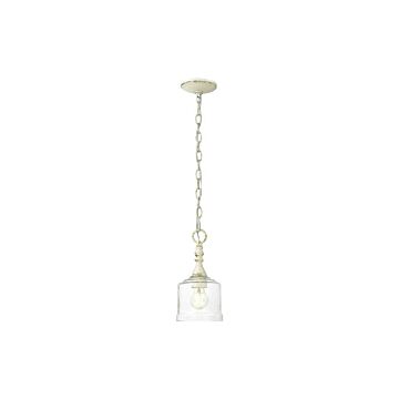 Keating  Mini Pendant in Antique Black Iron by Golden Lighting