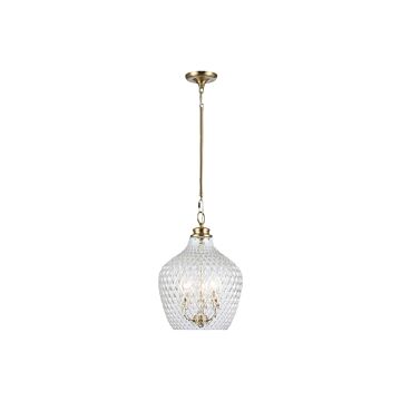 Adeline  Pendant in Modern Brushed Gold by Golden Lighting