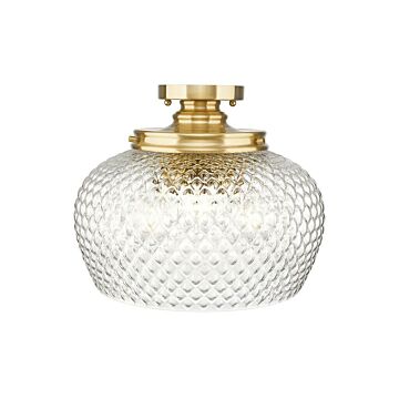 Adeline  Semi-Flush Mount in Modern Brushed Gold by Golden Lighting