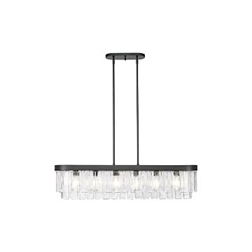 Ciara  Pendant in Matte Black by Golden Lighting