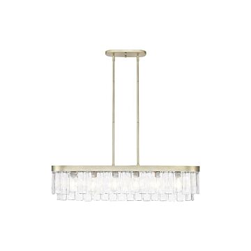 Ciara  Pendant in White Gold by Golden Lighting