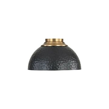 Shepard  Flush Mount in Modern Brass by Golden Lighting