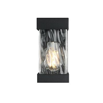 Thompson  Outdoor Wall Sconce in Black by Elegant Lighting