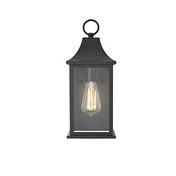 Shepard  Outdoor Wall Sconce in Black by Elegant Lighting