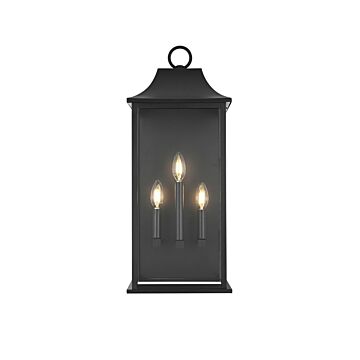 Shepard  Outdoor Wall Sconce in Black by Elegant Lighting