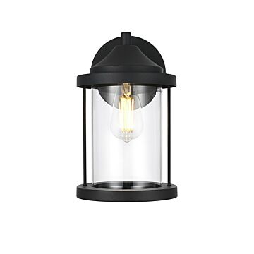 Roy  Outdoor Wall Sconce in Black by Elegant Lighting