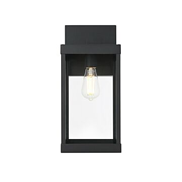 Peter  Outdoor Wall Sconce in Black by Elegant Lighting