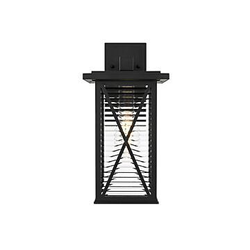 Jada  Outdoor Wall Sconce in Black by Elegant Lighting
