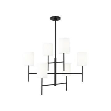 Key  Chandelier in Midnight Black by Visual Comfort Studio