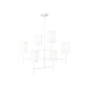 Key  Chandelier in Matte White by Visual Comfort Studio