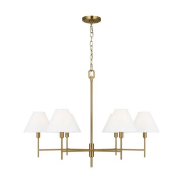 Ridgewood  Chandelier in Burnished Brass by Visual Comfort Studio