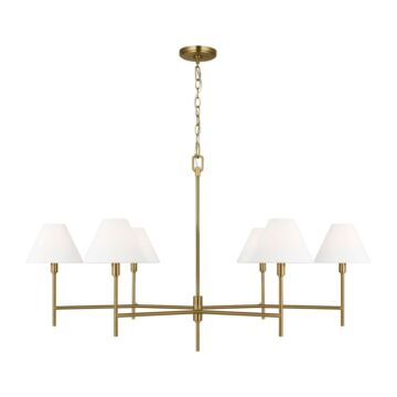 Ridgewood  Chandelier in Burnished Brass by Visual Comfort Studio