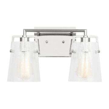 Crofton  Bathroom Vanity Light in Chrome by Visual Comfort Studio