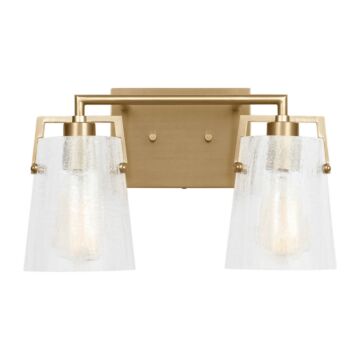 Crofton  Bathroom Vanity Light in Satin Brass by Visual Comfort Studio