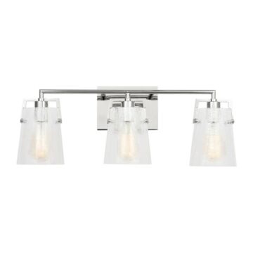 Crofton  Bathroom Vanity Light in Chrome by Visual Comfort Studio