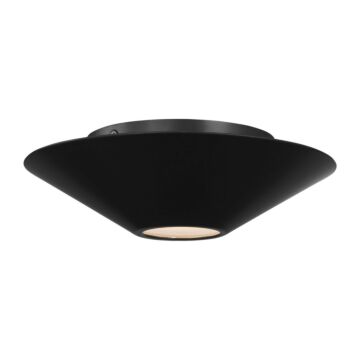 Echo LED Flush Mount and Sconce in Midnight Black by Visual Comfort Studio