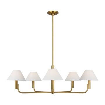 Colfax  Chandelier in Burnished Brass by Visual Comfort Studio