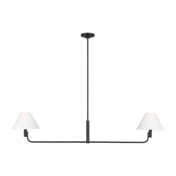 Colfax  Linear Chandelier in Aged Iron by Visual Comfort Studio