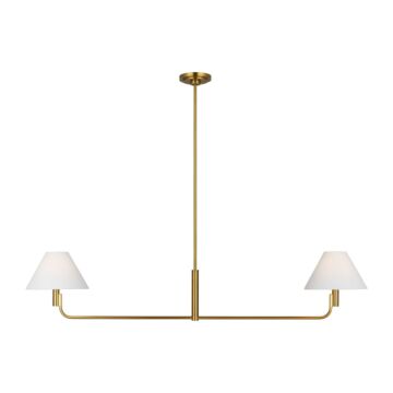 Colfax  Linear Chandelier in Burnished Brass by Visual Comfort Studio