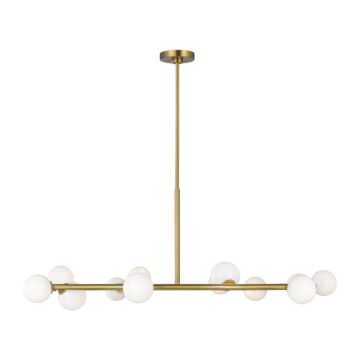 Altair  Chandelier in Burnished Brass by Visual Comfort Studio