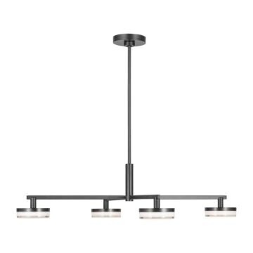 Khan LED Chandelier in Aged Iron by Visual Comfort Studio