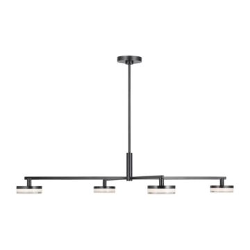 Khan LED Chandelier in Aged Iron by Visual Comfort Studio