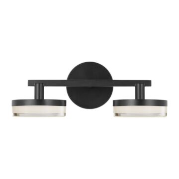 Khan LED Bathroom Vanity Light in Aged Iron by Visual Comfort Studio