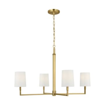 Danica  Chandelier in Burnished Brass by Visual Comfort Studio