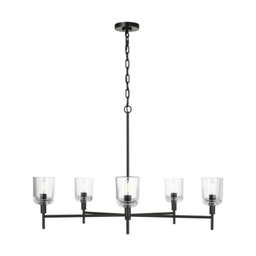 Hartley  Chandelier in Aged Iron by Visual Comfort Studio