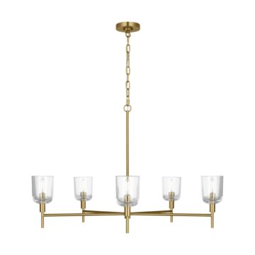 Hartley  Chandelier in Burnished Brass by Visual Comfort Studio