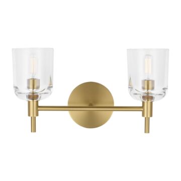 Hartley  Bathroom Vanity Light in Burnished Brass by Visual Comfort Studio