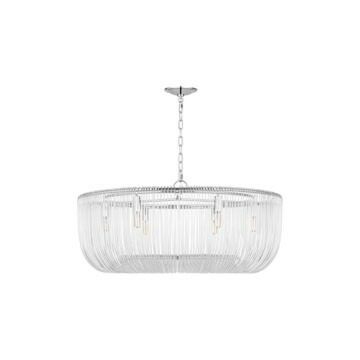 Pierce  Pendant in Polished Nickel by Visual Comfort Studio