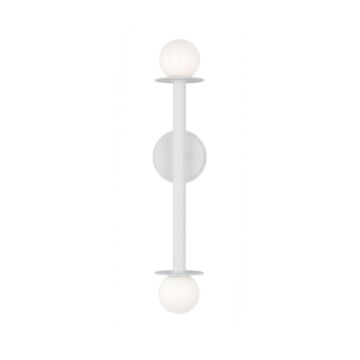 Nodes  Wall Sconce in Matte White by Visual Comfort Studio