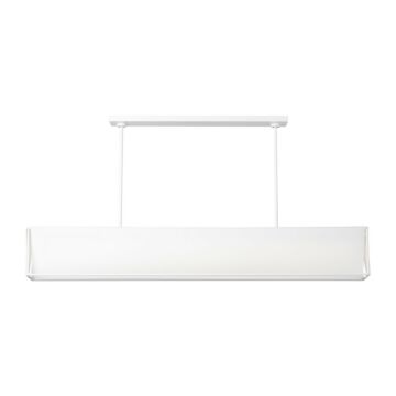 Velero LED Linear Chandelier in Soft Linen by Visual Comfort Studio