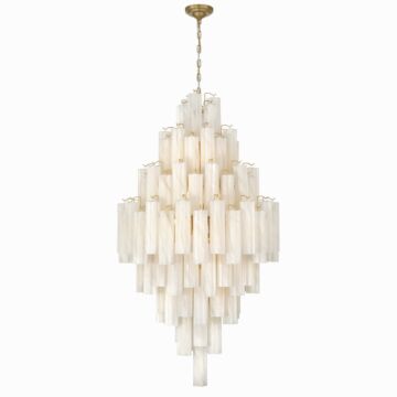 Sophia 29 Light Foyer Pendant in Brushed Brass by Artcraft Lighting