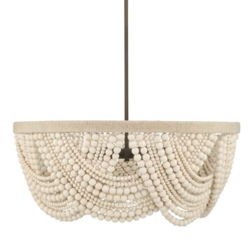 Autumndale  Chandelier in Matte Bronze by Hunter Fans