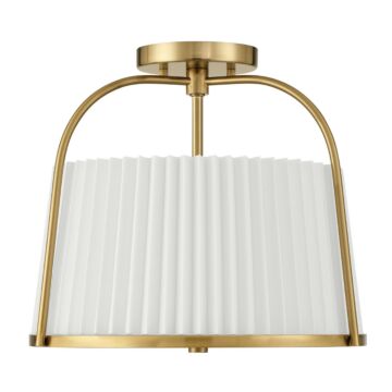 Atmore  Semi Flush Mount in Alturas Gold by Hunter Fans