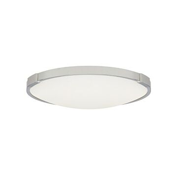 Lance LED Flush Mount in Chrome by Visual Comfort Modern