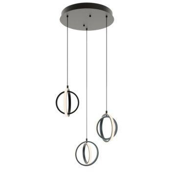 Lock LED Pendant in Black by AFX Lighting