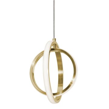Lock LED Pendant in Satin Brass by AFX Lighting