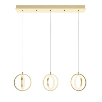 Lock LED Pendant in Satin Brass by AFX Lighting