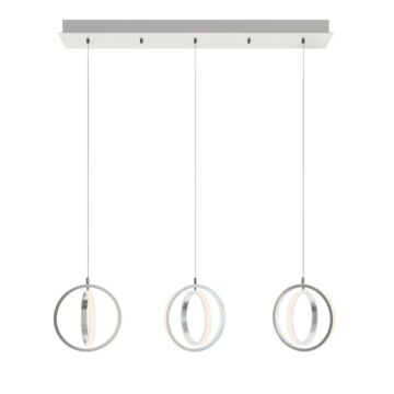 Lock LED Pendant in Satin Nickel by AFX Lighting