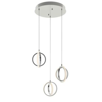 Lock LED Pendant in Satin Nickel by AFX Lighting