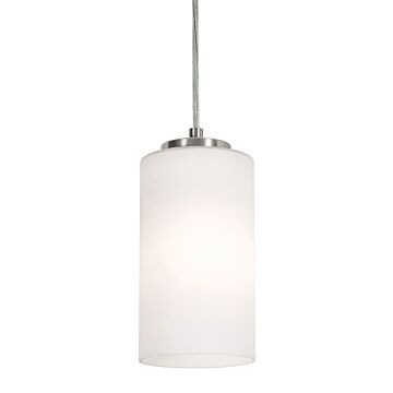 Leo One Light Pendant in Satin Nickel by AFX Lighting