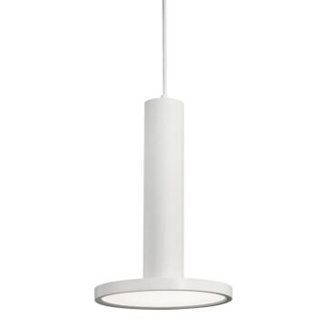 Luna LED Pendant in White by AFX Lighting