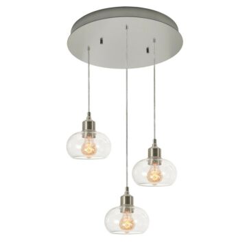 Laney Three Light Pendant in Satin Nickel by AFX Lighting