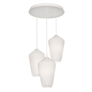 Lola Three Light Pendant in White by AFX Lighting