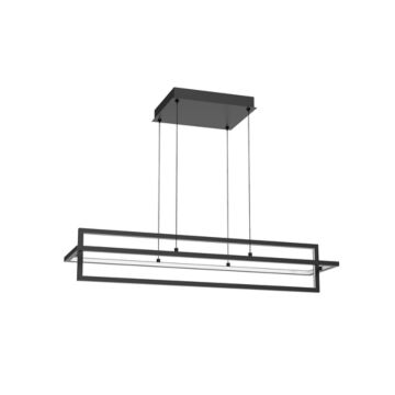 Mondrian LED Island Pendant in Black by Kuzco Lighting