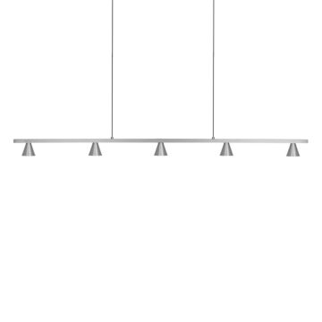 Dune LED Pendant in Brushed Nickel by Kuzco Lighting