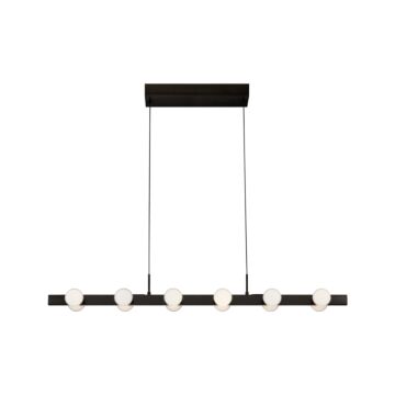 Rezz LED Pendant in Black by Kuzco Lighting